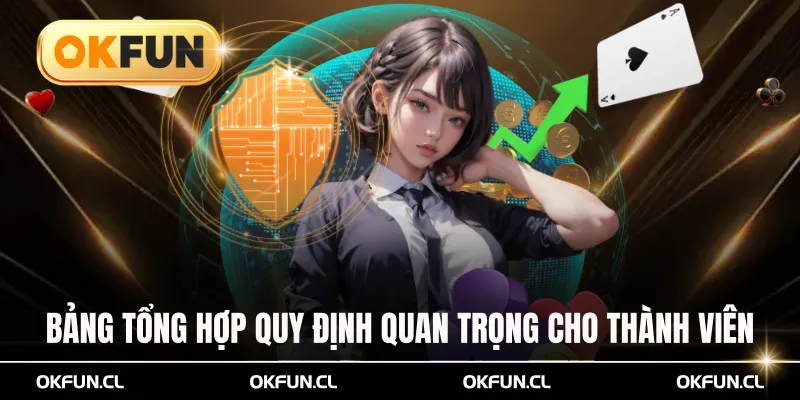 Bảng tổng hợp quy định quan trọng cho thành viên