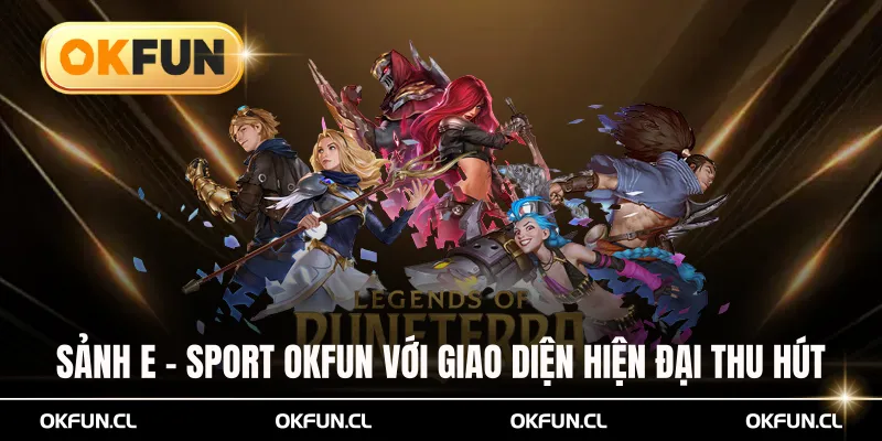 Sảnh E - sport OKFUN với giao diện hiện đại thu hút